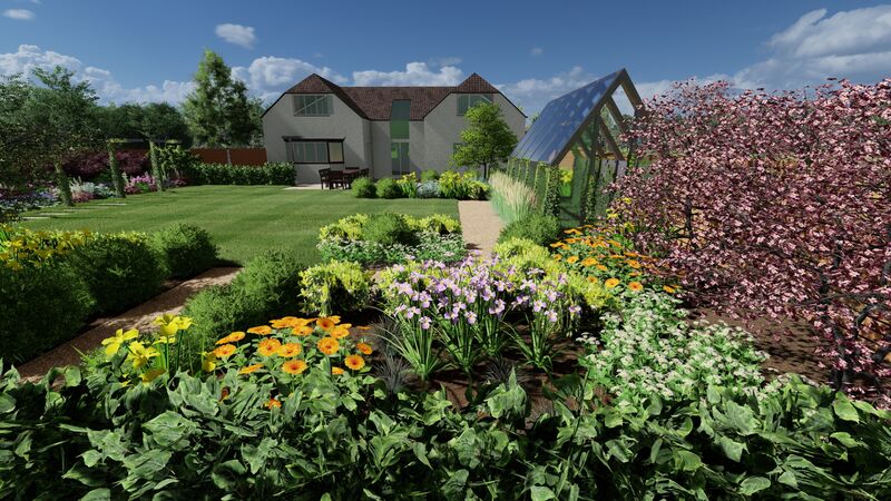 After garden transformation